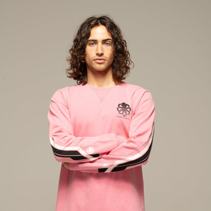 JONSEN ISLAND TEE-SHIRT LONG SLEEVES CONFORT TRUCKING Pink f/o porté vue graphisme