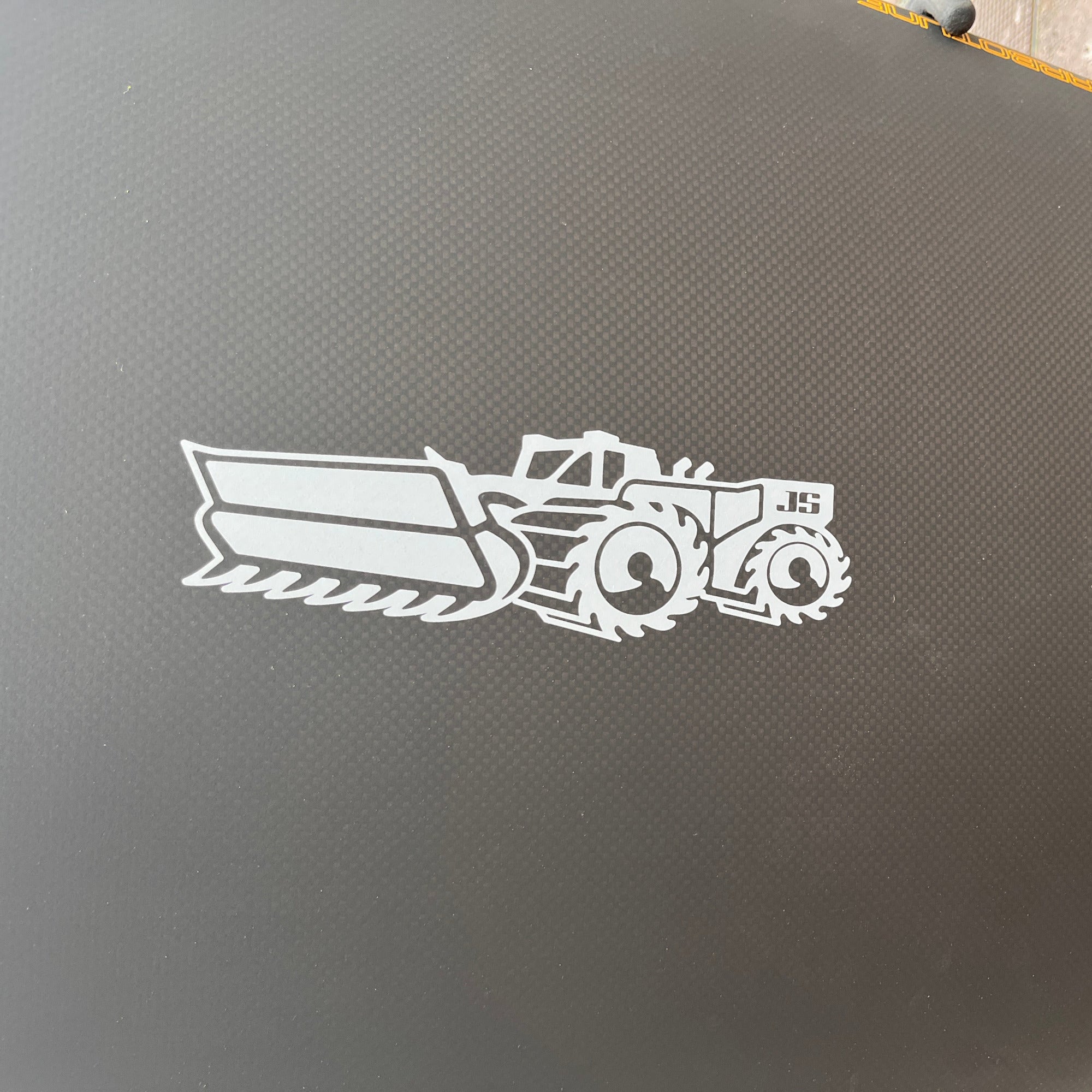 zoom logo tracteur blanc