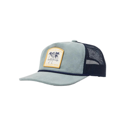 Casquette  velours Katin Aloha Trucker Hat abyss visière courbée filet arrière vue trois quarts patch logo frontal