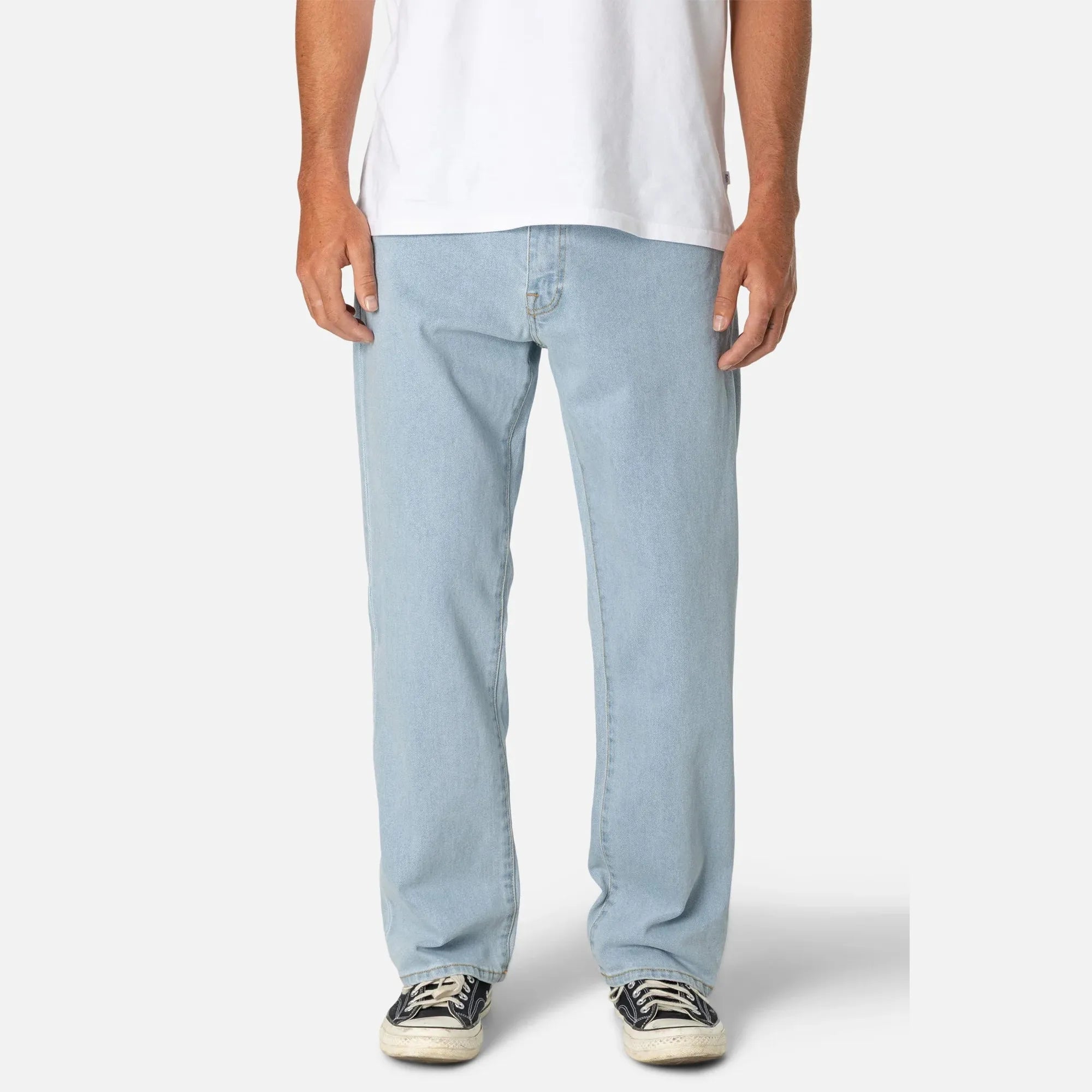 Jean homme Katin George 64 Relaxed light indigo coupe relaxed vue de face style casual