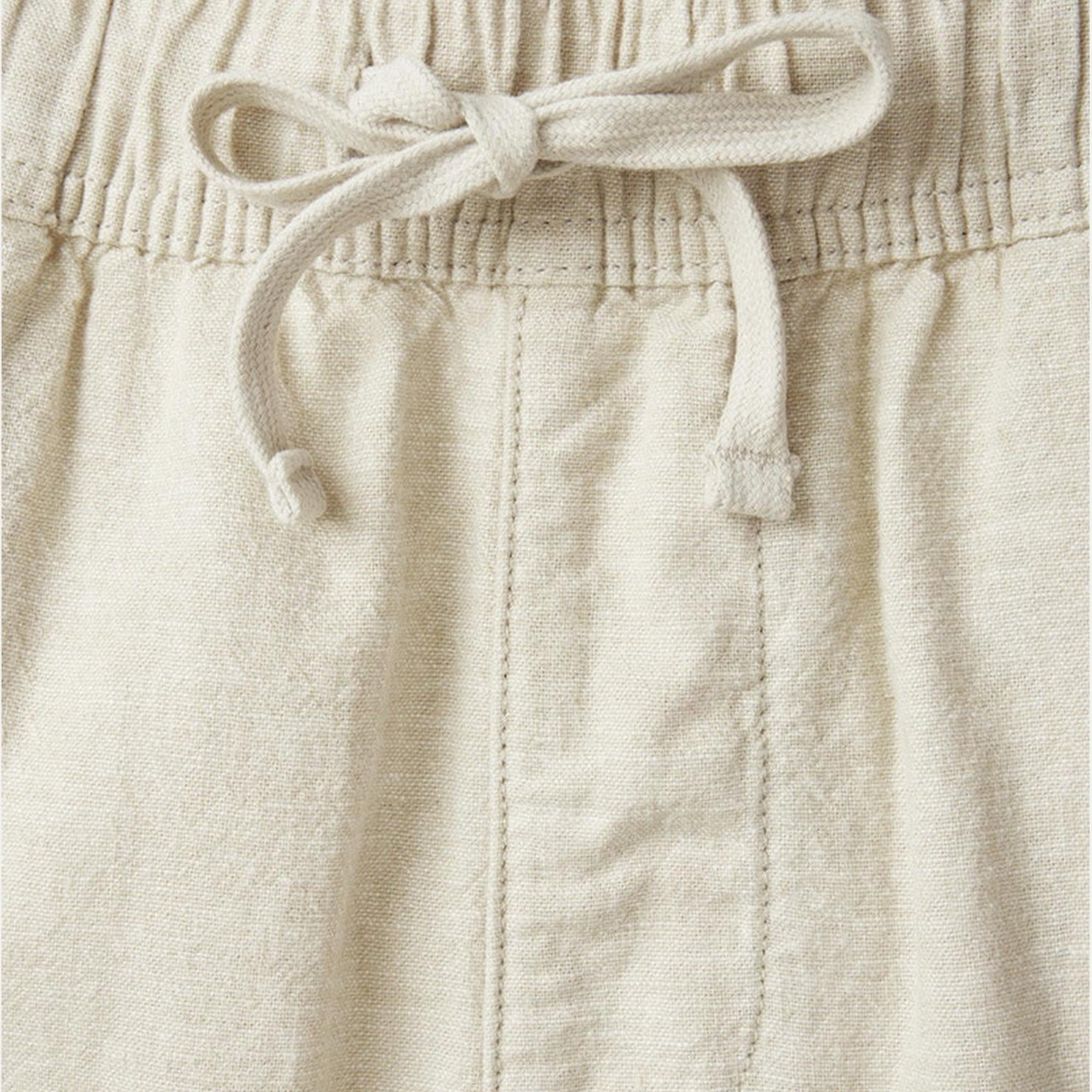 Détail taille élastique et cordon pantalon homme Katin Isaiah Local light gray