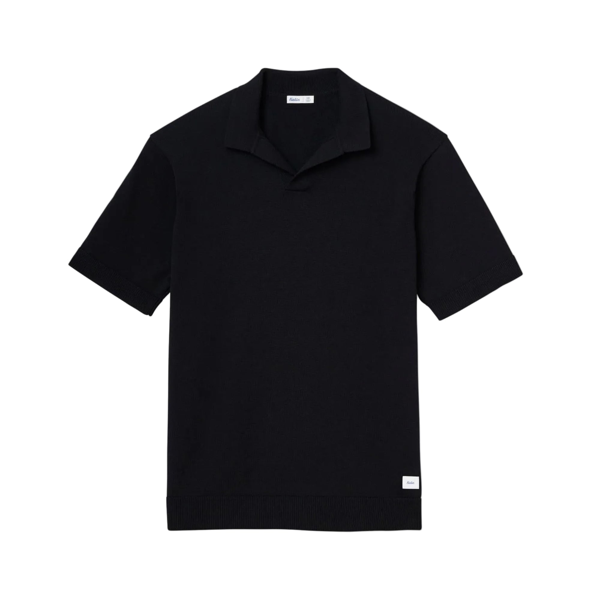 polo katin sherman noir detail col ouvert