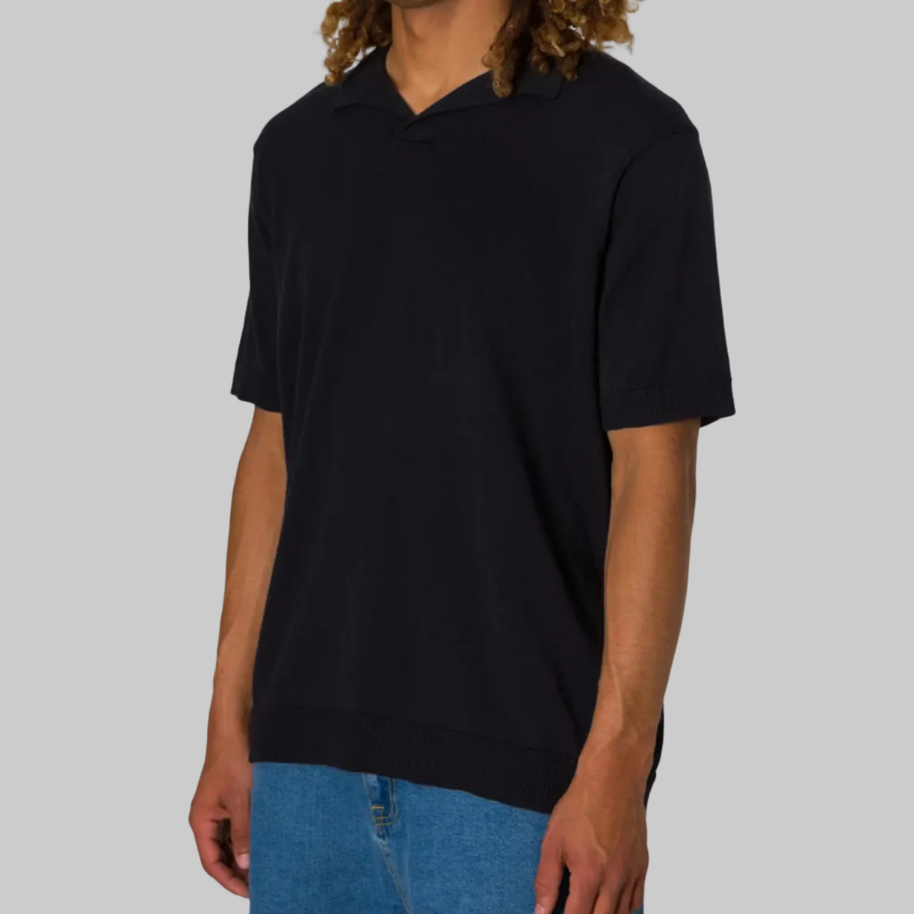 polo knit katin sherman black profil