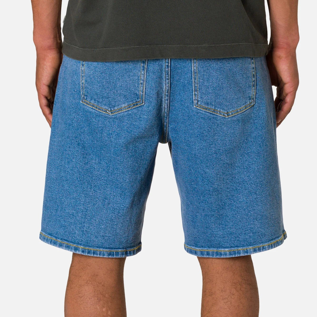 short katin george 64 bleu denim vue dos