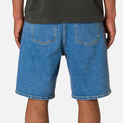 short katin george 64 bleu denim vue dos