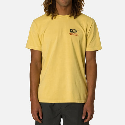 vue de face t-shirt jaune homme katin