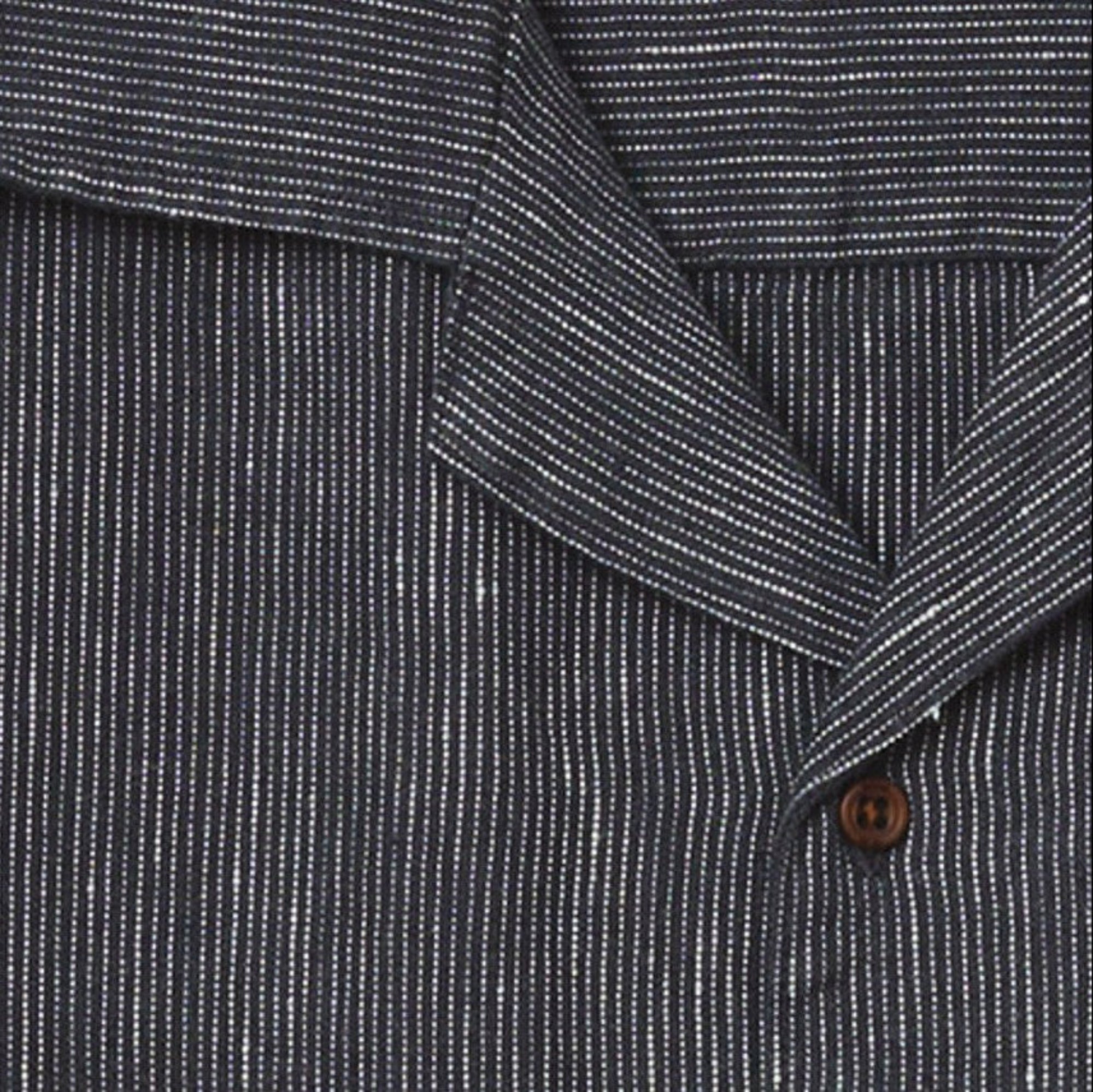 detail rayures chemise homme noire katin teller black