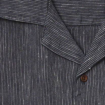 detail rayures chemise homme noire katin teller black