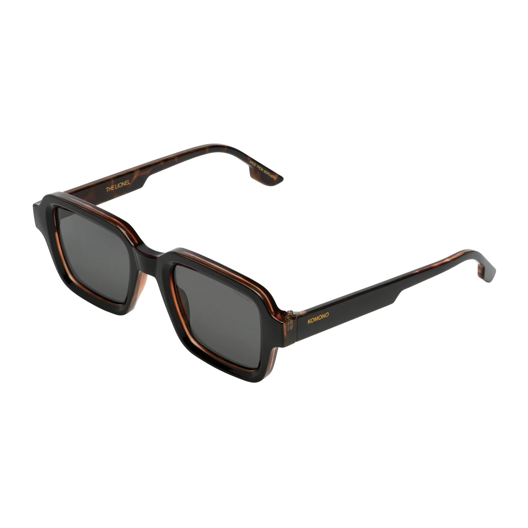 lunettes komono lionel facade noire intérieur marron