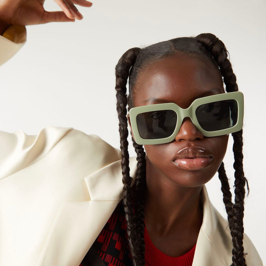 lunettes de soleil xl kaki mixte komono