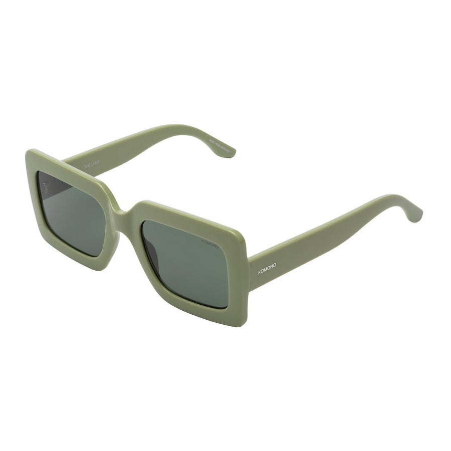 vue de profil lunettes de soleil kaki pour homme et femme