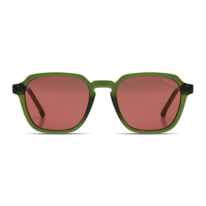 zoom monture verte et verres marron