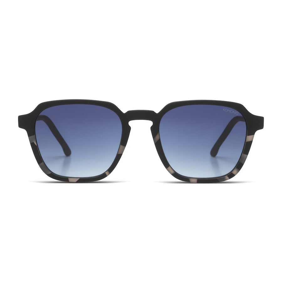 vue de face détail verres bleus