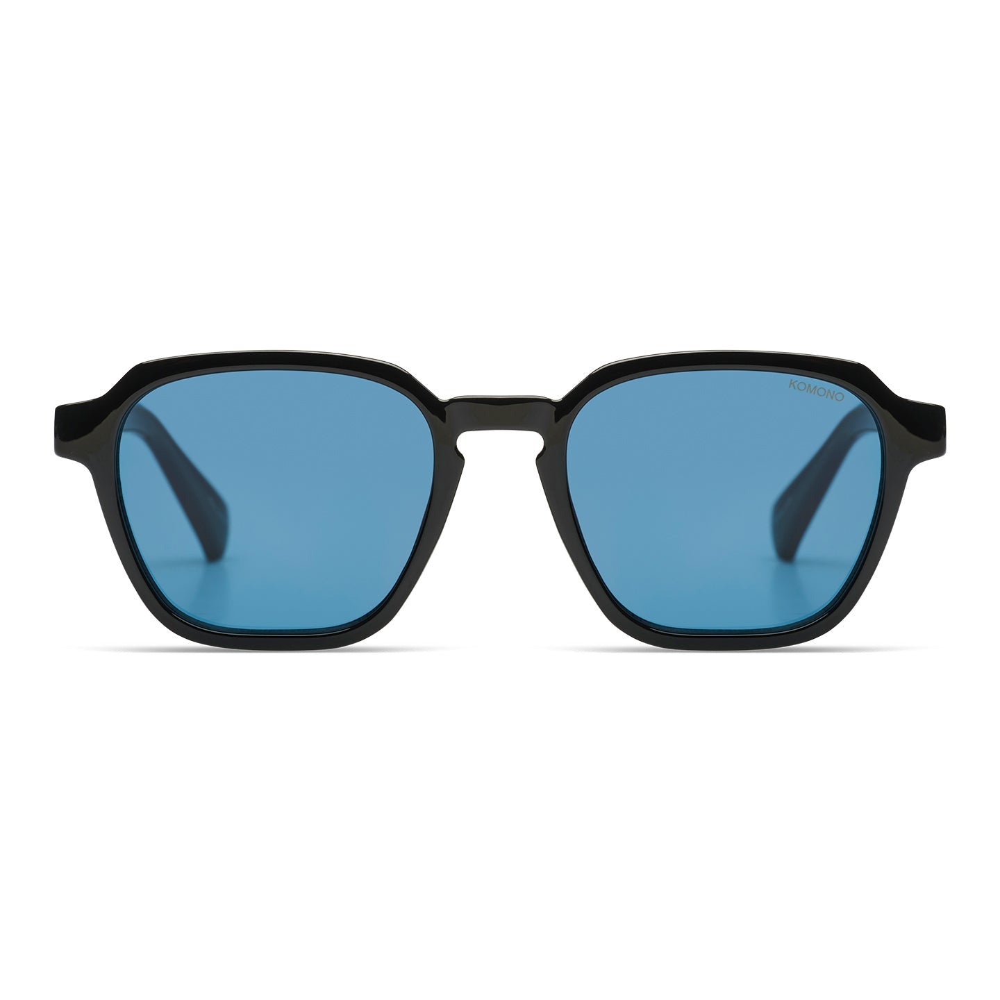 monture noire et verres bleus vue de face