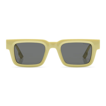 lunettes de soleil komono victor rectangulaire mixte jaune