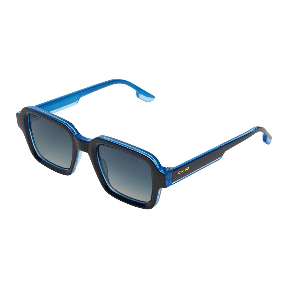 détail face noire et interieur bleu 