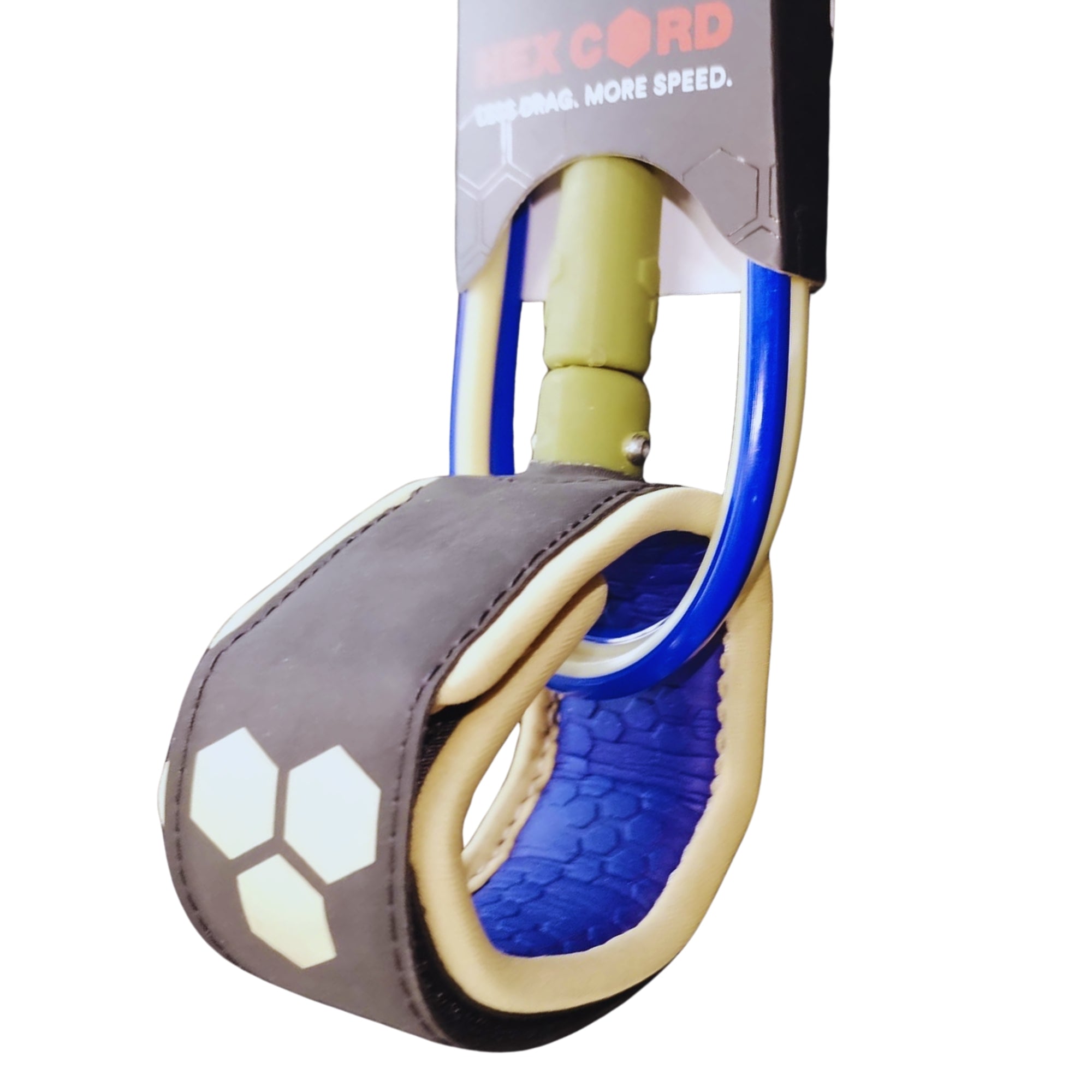 leash surf 6 pouces bleu et beige everyday channel islands