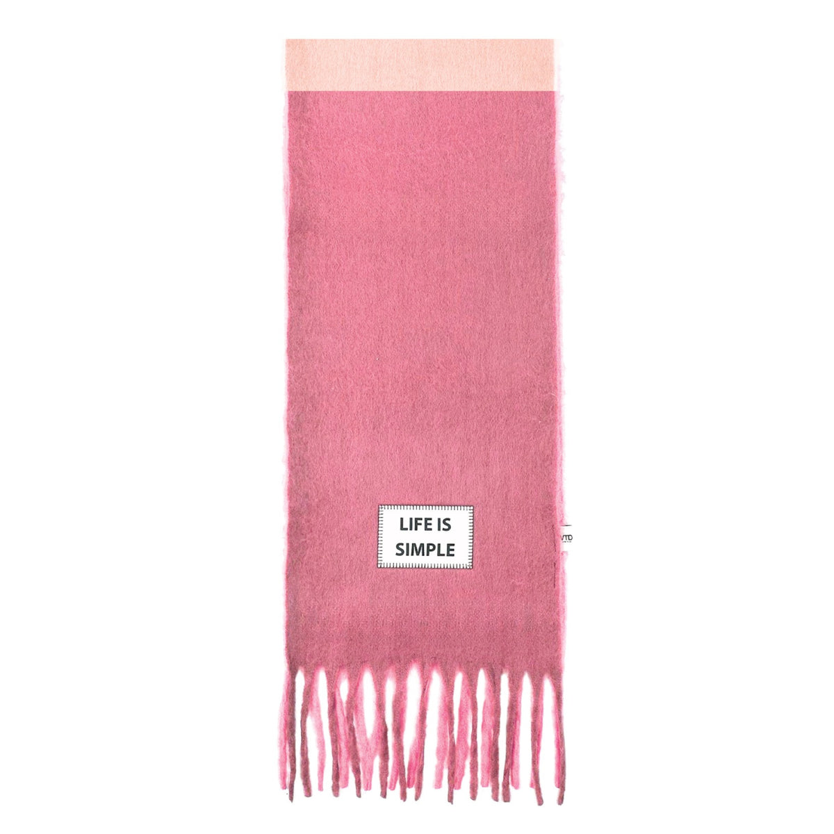 Verb To Do Echarpe Maxi Life Is Simple Pink