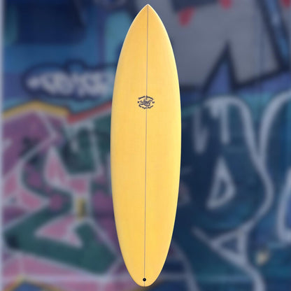 lost shortboard surf jaune vue de face 