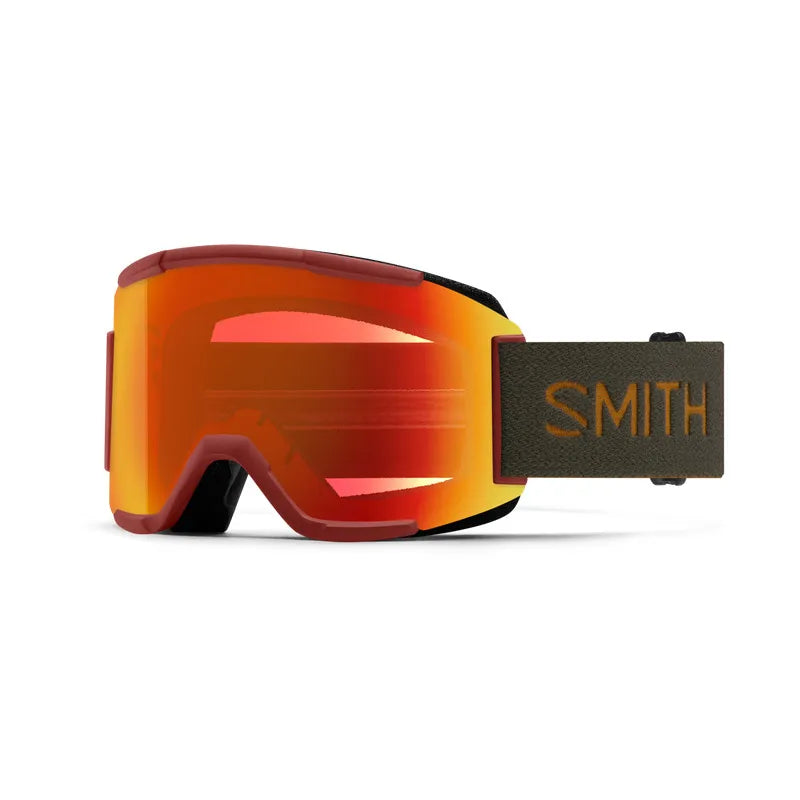 SMITH MASQUE DE SKI SQUAD Ironwood Red miror Yellow