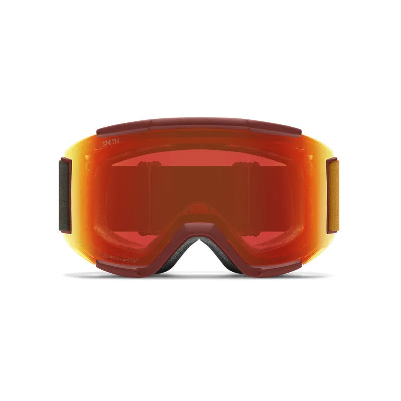 SMITH MASQUE DE SKI SQUAD Ironwood Red miror Yellow