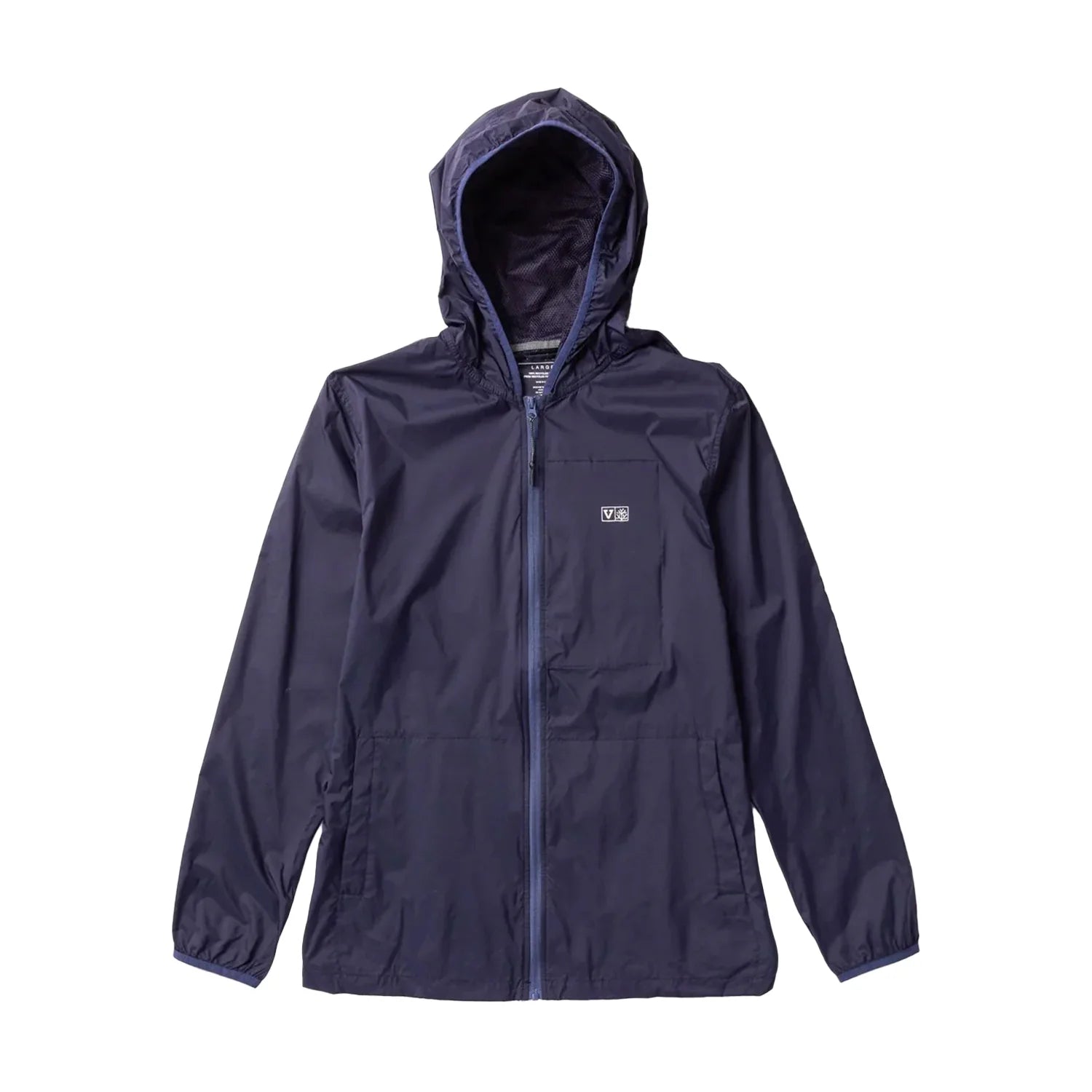 k-way bleu avec capuche zippé pour homme vissla