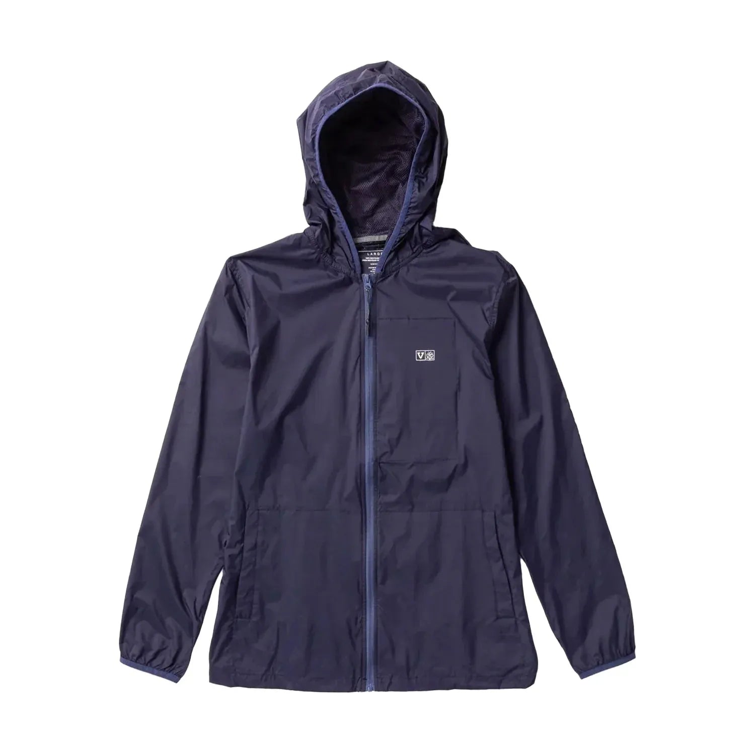 k-way bleu avec capuche zippé pour homme vissla