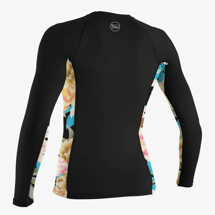 O'NEILL LYCRA FEMME LS SIDE PRINT Black