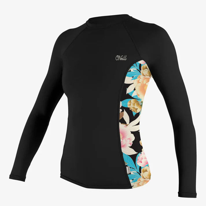 O'NEILL LYCRA FEMME LS SIDE PRINT Black