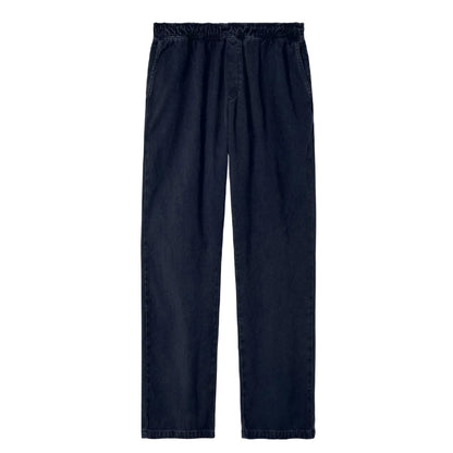 Pantalon surfwear Jonsen Island à taille élastiquée, coupe droite et finition unie présenté de face sur fond blanc