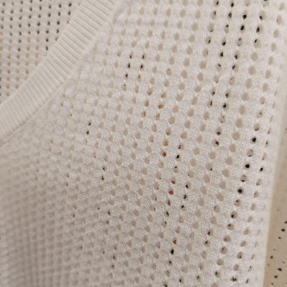 FREEMAN T.PORTER PULL PAROSS Off white détail maille