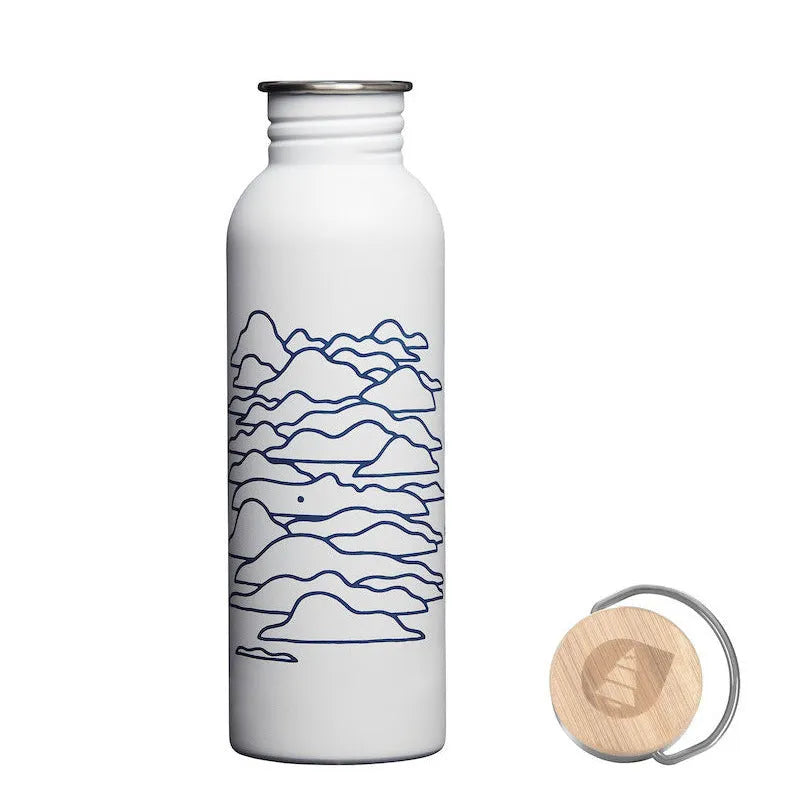 gourde isotherme picture organic blanche