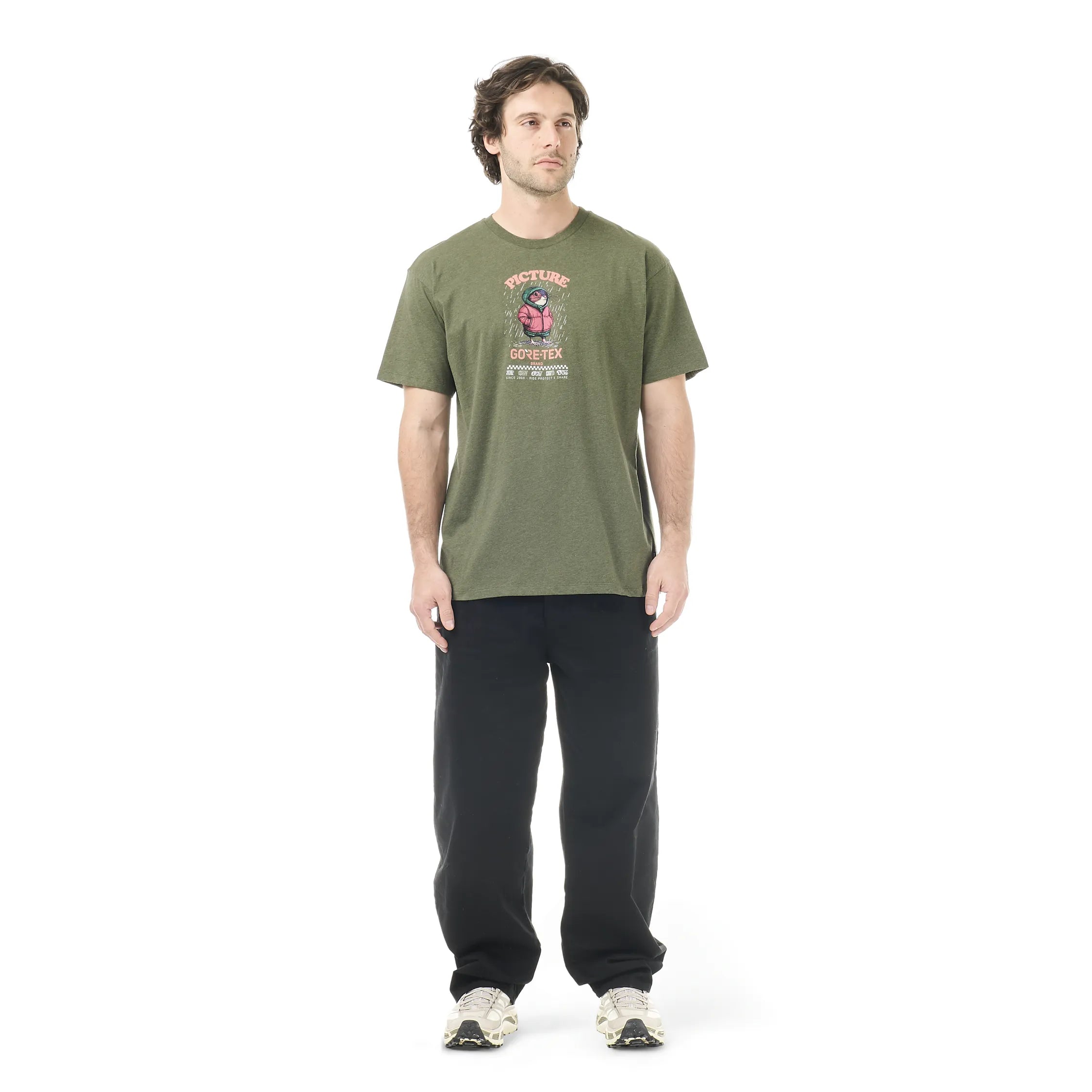 PICTURE x GTX T-SHIRT Grape Leaf Melange
