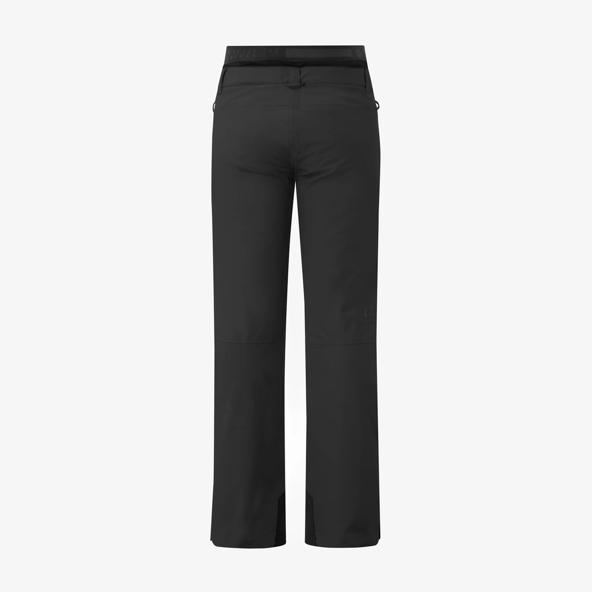 Picture Exa Black présenté seul de face, pantalon de neige femme noir à coupe Straight