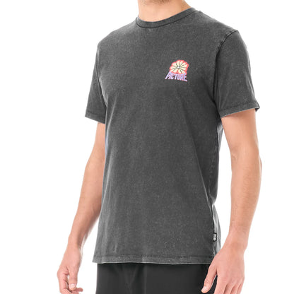 PICTURE T-SHIRT KARO Black Washed