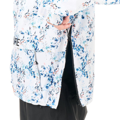 Ouverture latérale zippée de la veste de ski Picture Luma 1/4 Zip Schrubby Print montrant l’intérieur de l’anorak