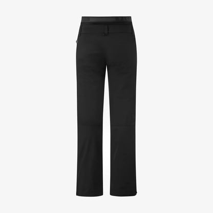 Dos du pantalon femme Picture Treva Black présenté seul, coupe Straight et finition noire