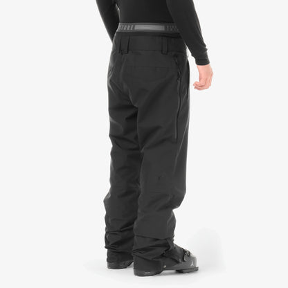 Vue arrière portée du pantalon de snowboard homme Picture Object Black, coupe droite et poches visibles