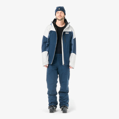 Tenue de ski homme Picture avec pantalon Plan Pants Dress Blues et veste assortie portée de face