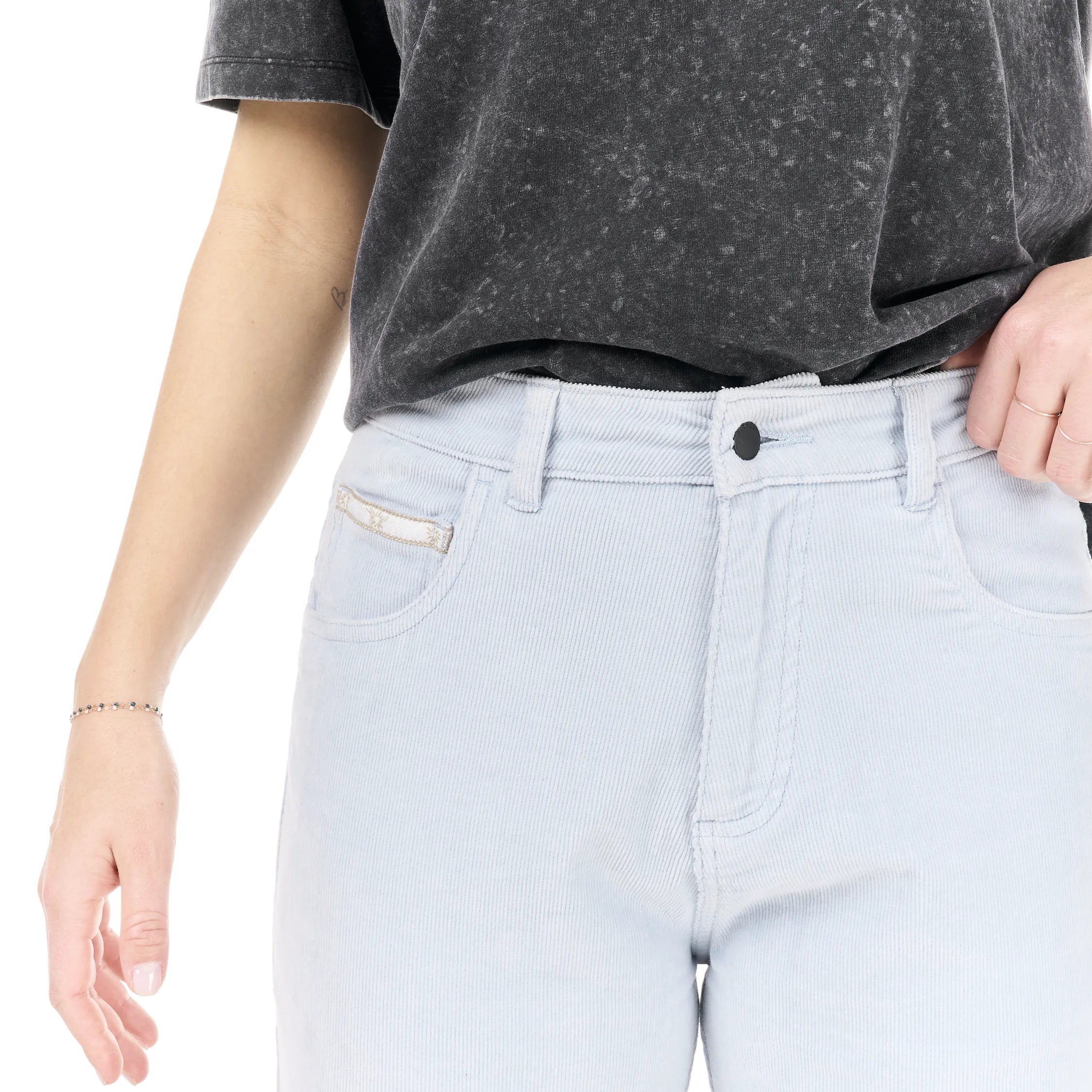 PICTURE PANTALON FEMME CATAVELA CORD PANTS Halogen blue