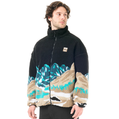 PICTURE SWEAT POLAIRE SHERPA HAFDALS ZIP FLEECE Pure cashmere