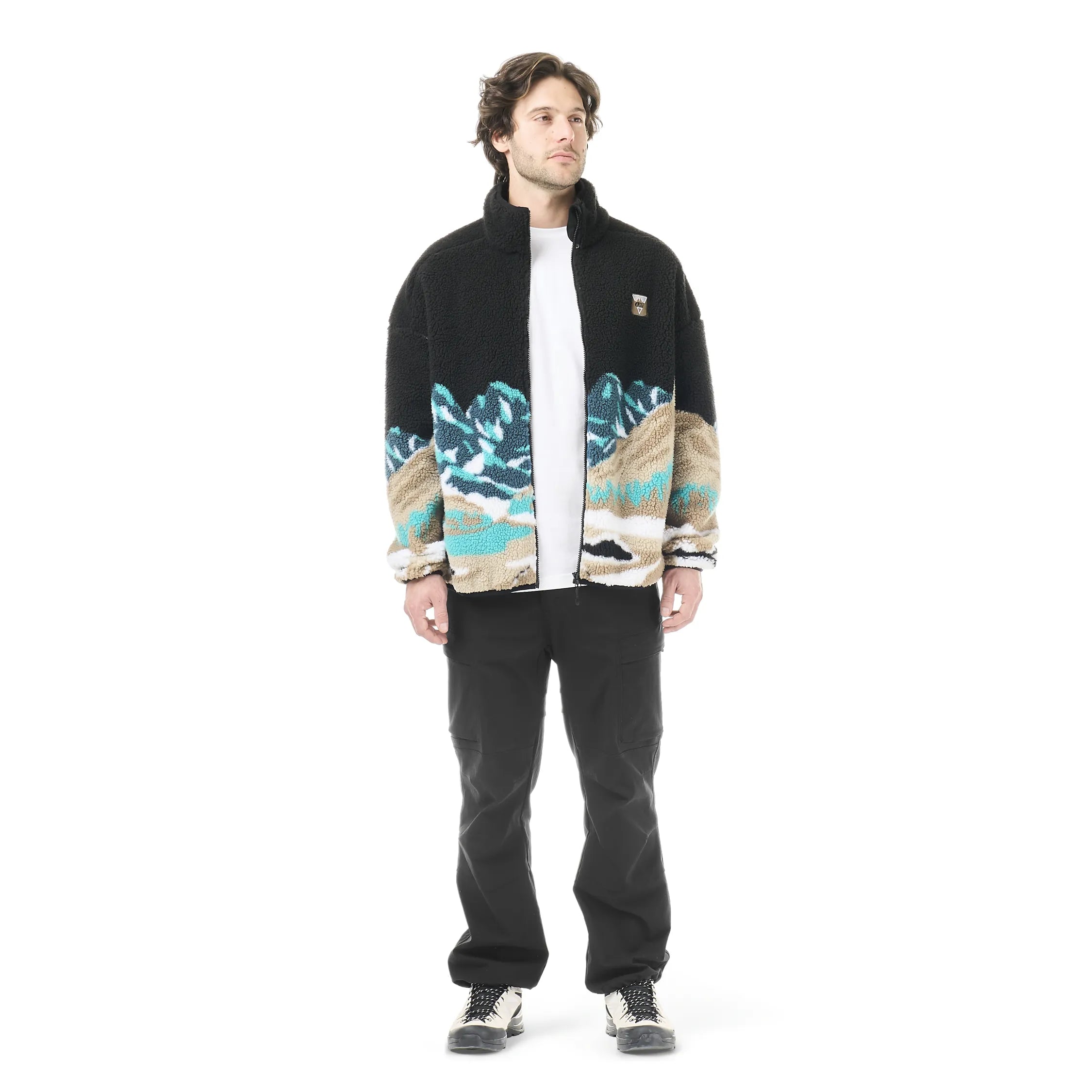 PICTURE SWEAT POLAIRE SHERPA HAFDALS ZIP FLEECE Pure cashmere