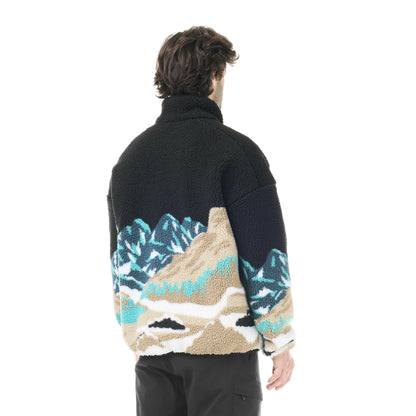 PICTURE SWEAT POLAIRE SHERPA HAFDALS ZIP FLEECE Pure cashmere
