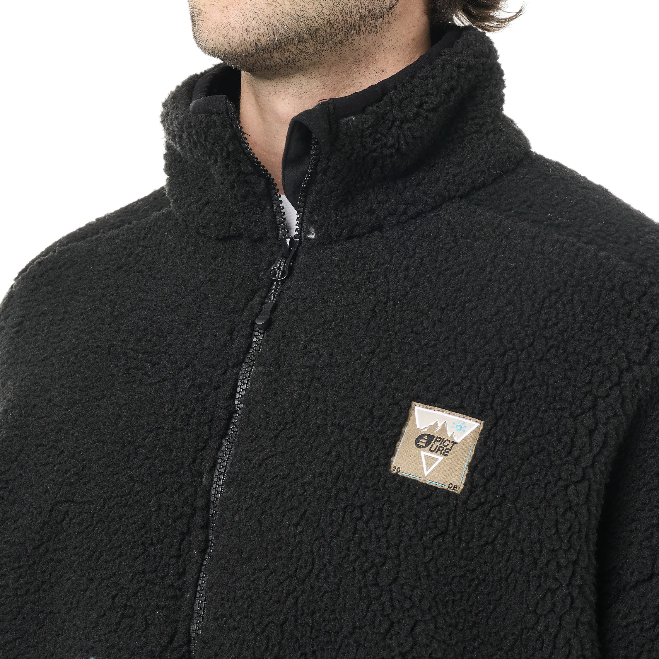 PICTURE SWEAT POLAIRE SHERPA HAFDALS ZIP FLEECE Pure cashmere