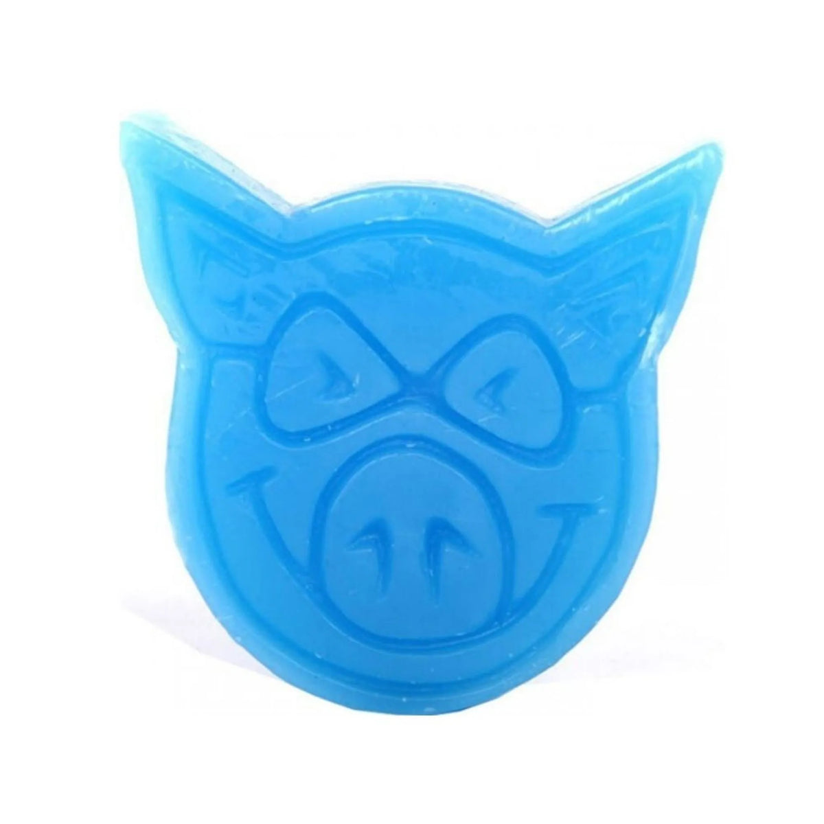 wax de skate en forme de tete de cochon pig bleu