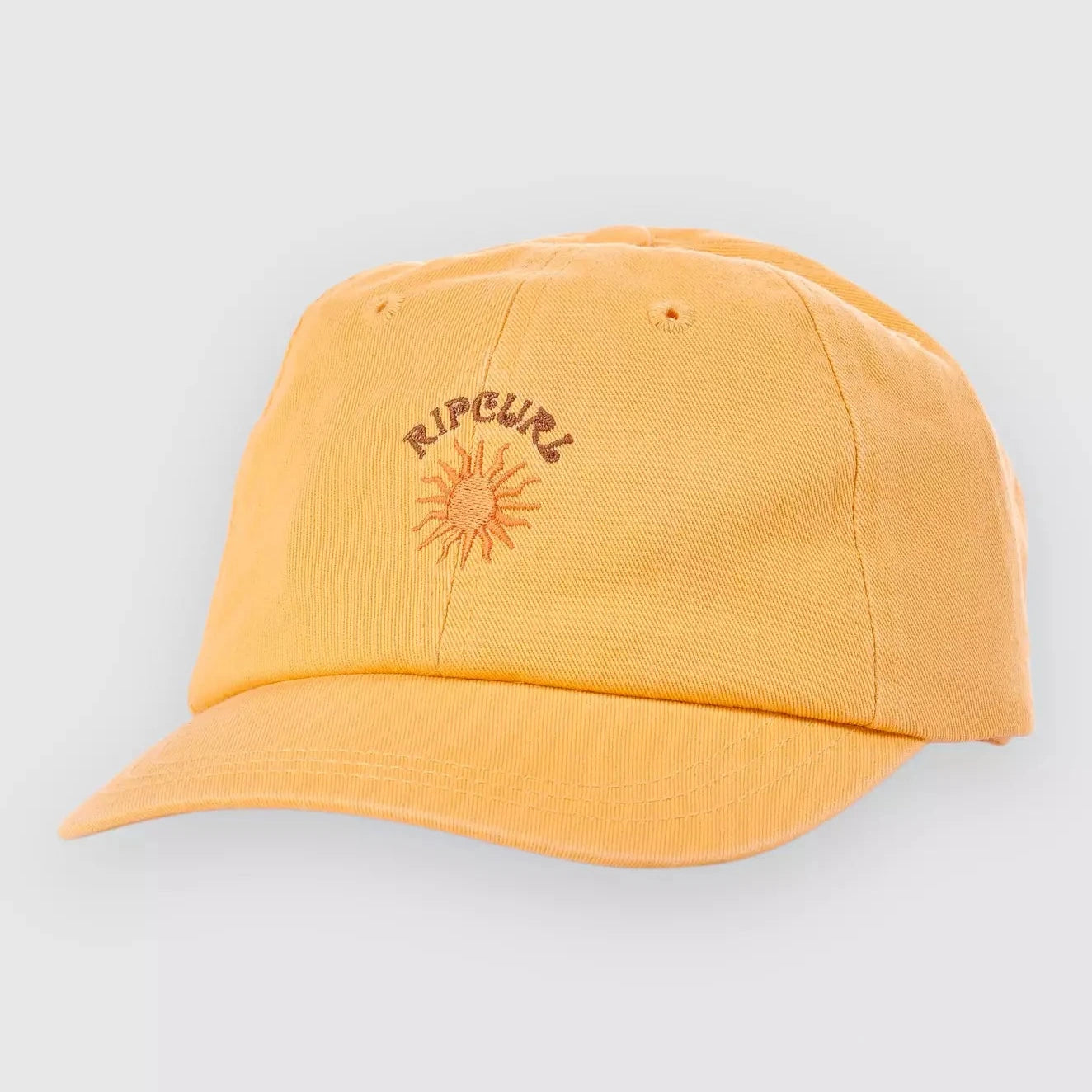 casquette femme orange clair avec soleil brode orange rip curl