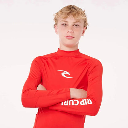 RIP CURL LYCRA ENFANT MANCHES LONGUES Rouge