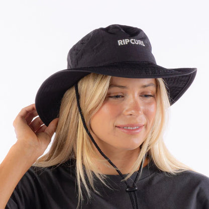 chapeau surf plage femme noir sechage rapide et leger