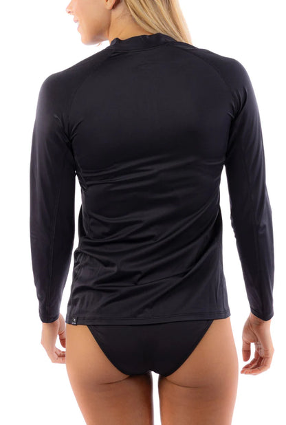 RIP CURL FEMME LYCRA MANCHES LONGUES ZIP noir