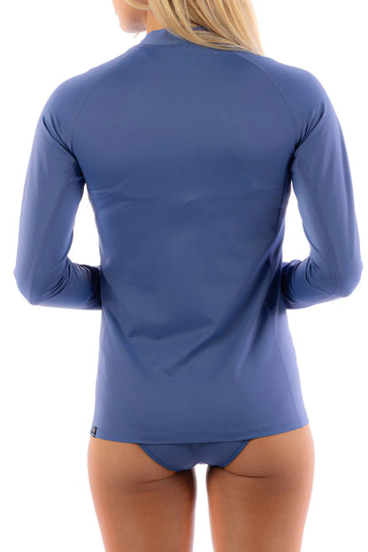 RIP CURL FEMME LYCRA MANCHES LONGUES ZIPPÉ Navy